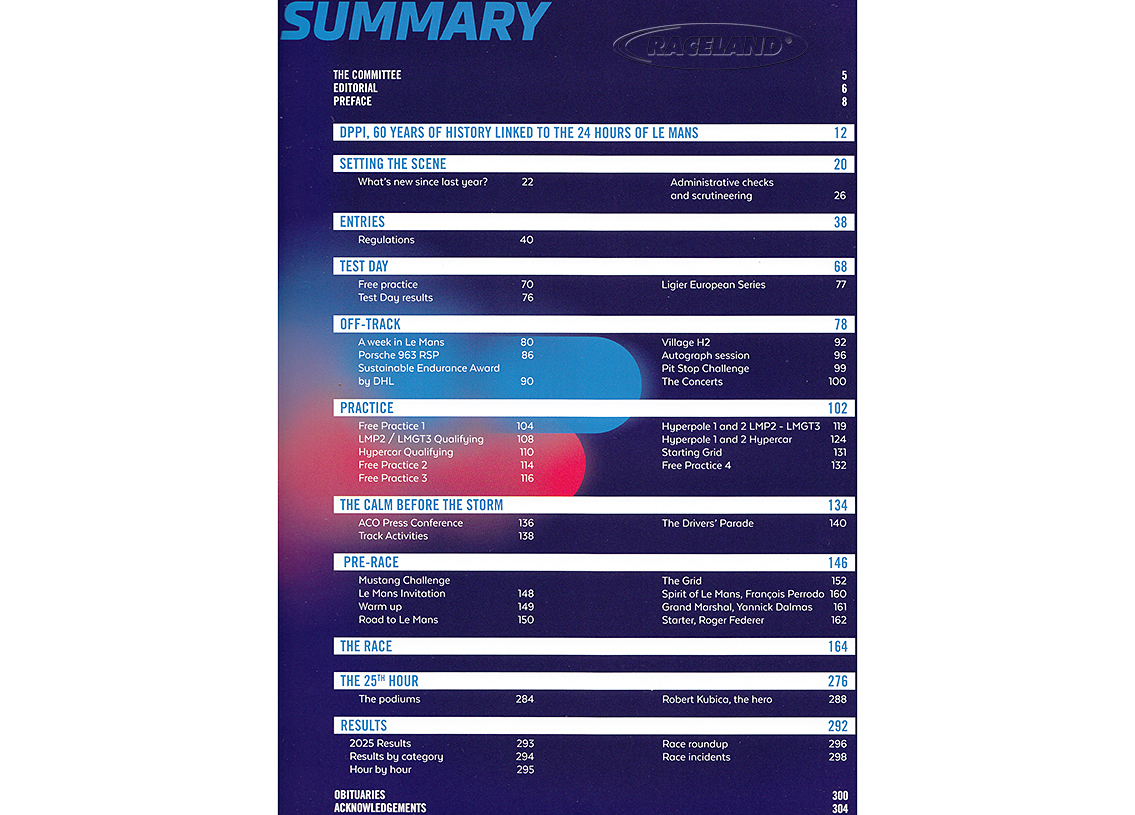Le Mans 24 Hours 2025 the official ACO yearbook