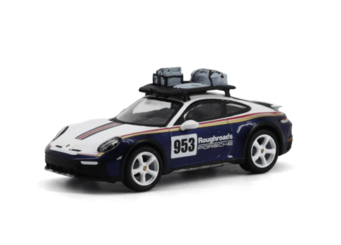 2 car Set Porsche 911 (992) Dakar und Porsche 953 Rallye Dakar 1984