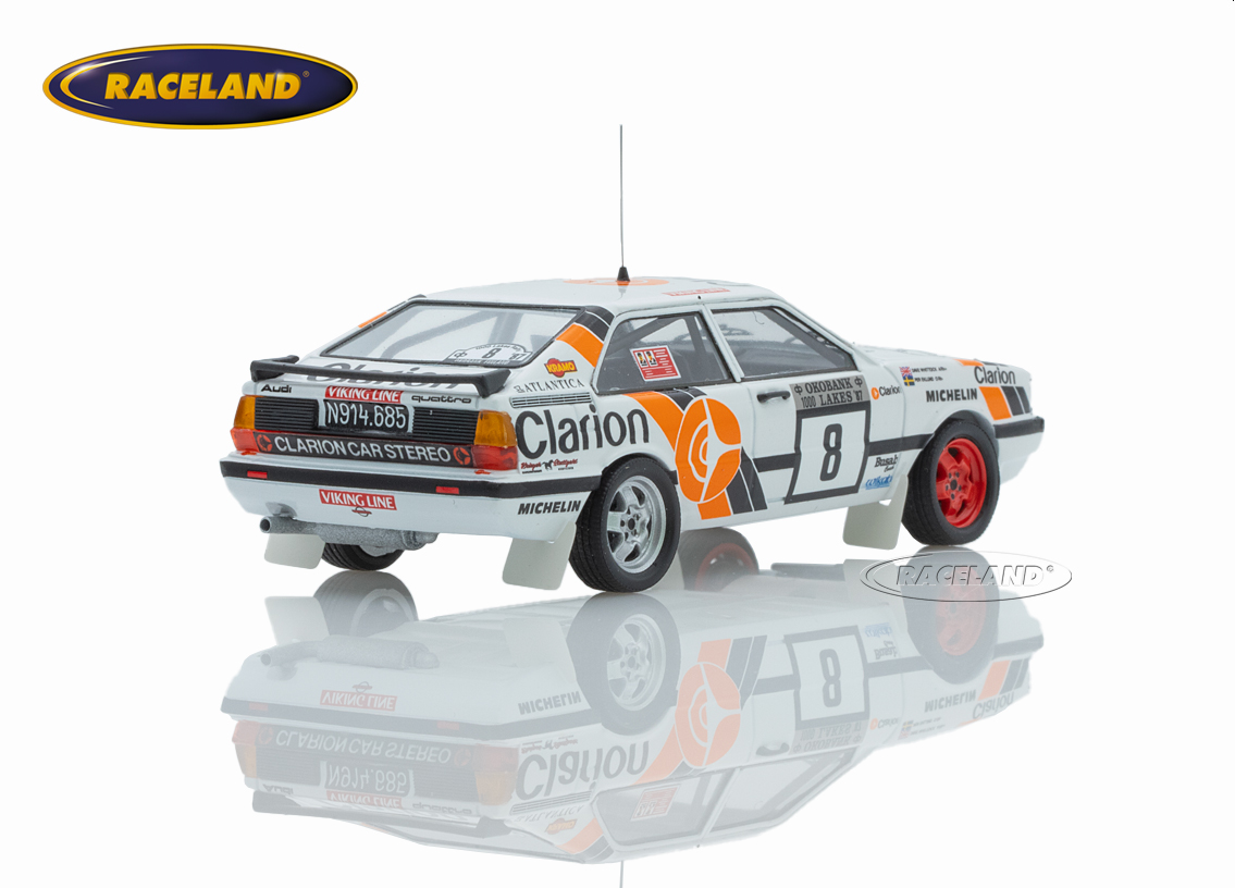 Audi Quattro Coupe Clarion Team Europe 4° 1000 Lakes Rally 1987