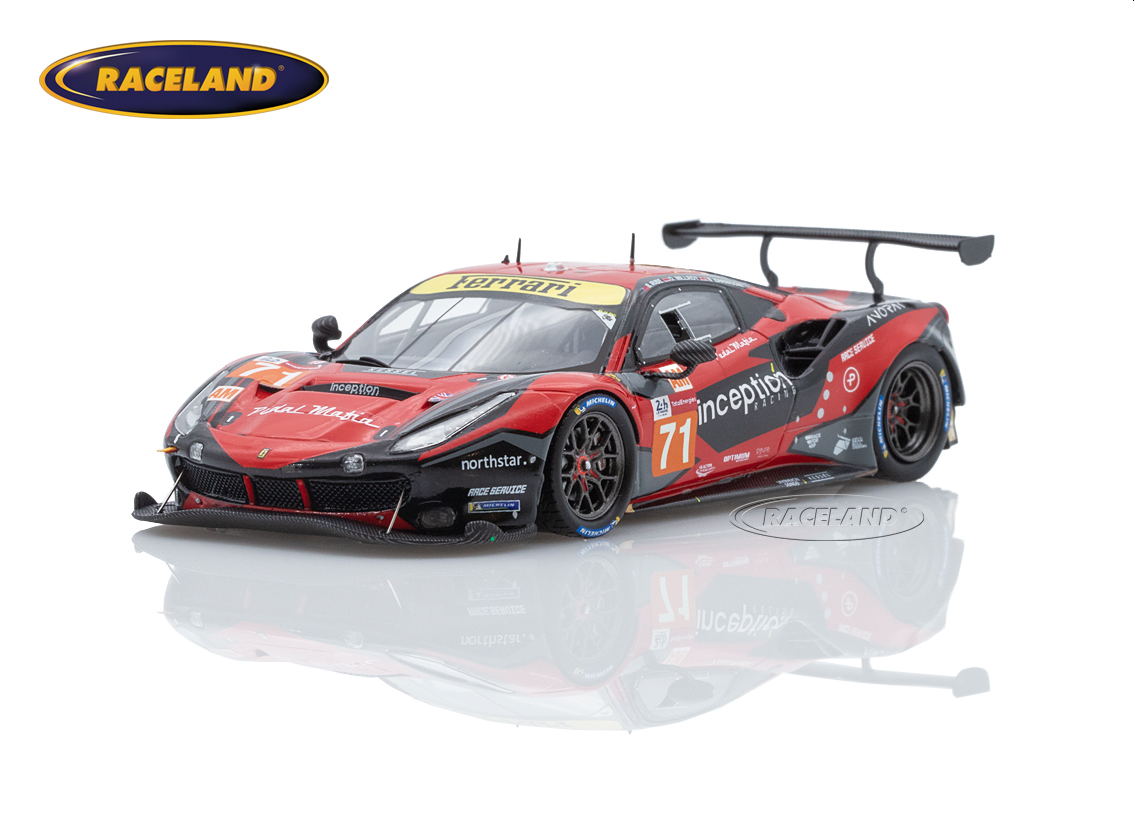 Ferrari 488 GTE Evo Inception Racing LMGTEAm 41° Le Mans 2021